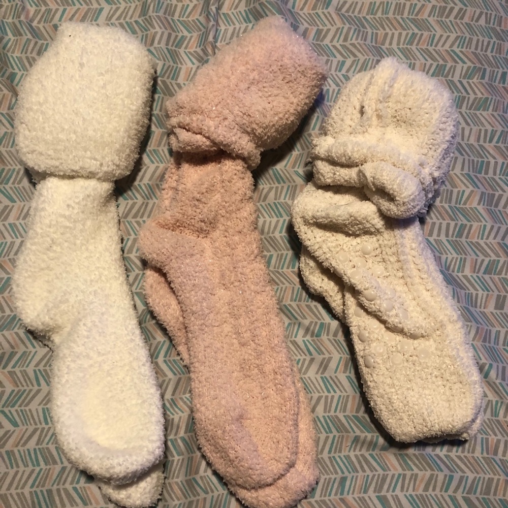 Assorted fuzzy socks